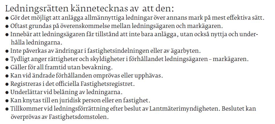 ledningsrätt eller servitut ledningsrätt eller servitut
